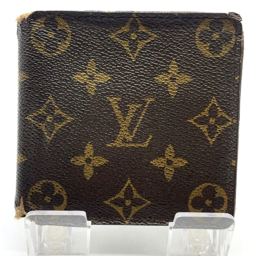 Auth Louis Vuitton Monogram Marco Bifold Wallet